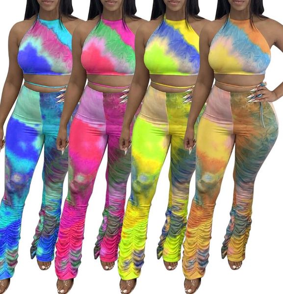 women fashion designer outfits sleeveless blackless halt pleats pants 2 piece sets summer tracksuit flared trousers with wrinkle d62913, White
women fashion designer outfits sleeveless blackless halt pleats pants 2 piece sets summer tracksuit flared trousers with wrinkle d62913, White