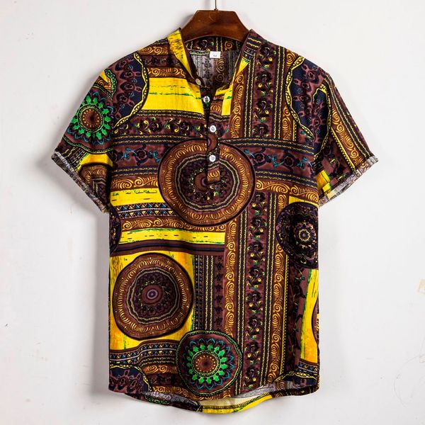 men's casual blouse ethnic short sleeve casual cotton linen printing hawaiian shirt blouse summer handsome men's shirt, White;black
men's casual blouse ethnic short sleeve casual cotton linen printing hawaiian shirt blouse summer handsome men's shirt, White;black
