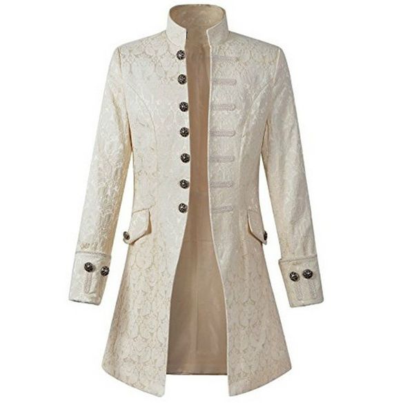 men victoria steampunk coat retro outwear vintage prince overcoat medieval renaissance jacket costume halloween clothing men, Tan;black
men victoria steampunk coat retro outwear vintage prince overcoat medieval renaissance jacket costume halloween clothing men, Tan;black