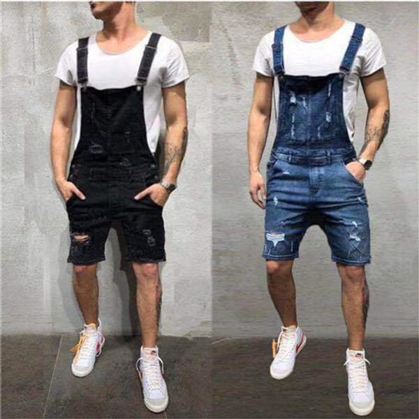 designer skinny short mens jean overalls summer fashion holes jean work pants male apparel, Blue
designer skinny short mens jean overalls summer fashion holes jean work pants male apparel, Blue