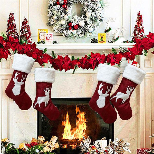 large elk christmas stockings gift bags xmas tree ornaments socks fireplace hang pendant christmas decorations for home jk1910
large elk christmas stockings gift bags xmas tree ornaments socks fireplace hang pendant christmas decorations for home jk1910