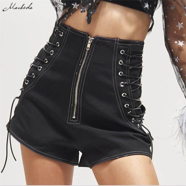 macheda spring summer cowboy shorts women black high waist side lace up casual zipper shorts slim fashion 2019 new arrival, White;black
macheda spring summer cowboy shorts women black high waist side lace up casual zipper shorts slim fashion 2019 new arrival, White;black