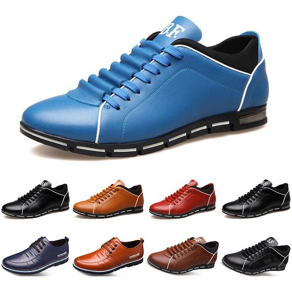 2020 designer men leather casual shoes black navy blue red brown business fashion flat party size 38-45 mens trainers sneaker color5
2020 designer men leather casual shoes black navy blue red brown business fashion flat party size 38-45 mens trainers sneaker color5