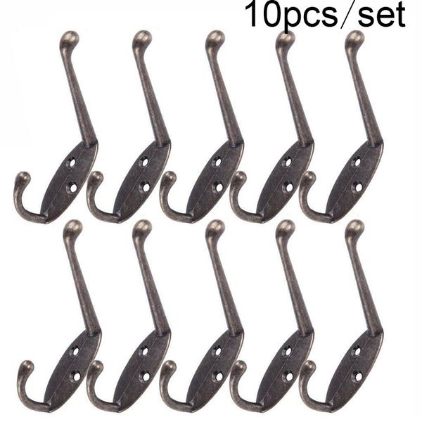 10pcs double coat hooks wall coat hooks double robe hook rustic bedroom door wall hanging mounted hook key
10pcs double coat hooks wall coat hooks double robe hook rustic bedroom door wall hanging mounted hook key