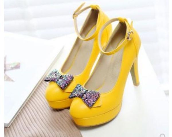 bowknot women's shoes in spring and autumn high coarse heel round head, Black
bowknot women's shoes in spring and autumn high coarse heel round head, Black