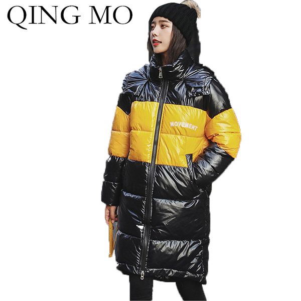 qing mo fashion brand winter women hooded parkas 2019 women patchwork color parkas female streetwear loose zqy2129, Black
qing mo fashion brand winter women hooded parkas 2019 women patchwork color parkas female streetwear loose zqy2129, Black