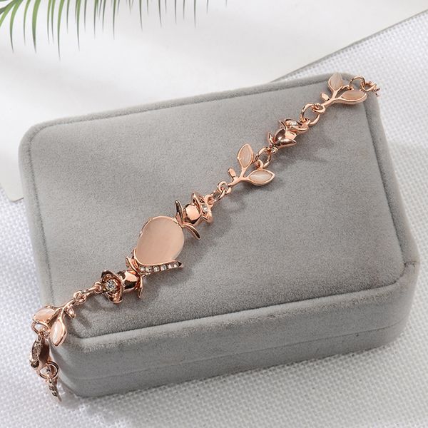1pc fashion jewelry bracelet femme charm leaves fashion artificial opal inlaid bangle for girl women bracelet jewelry wholesale, Black
1pc fashion jewelry bracelet femme charm leaves fashion artificial opal inlaid bangle for girl women bracelet jewelry wholesale, Black