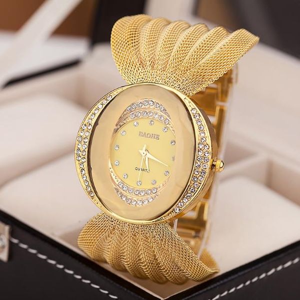 style watch oval wide band gold silver mesh watch ladies fashion watch life waterproof alloy jewelry buckle, Slivery;brown
style watch oval wide band gold silver mesh watch ladies fashion watch life waterproof alloy jewelry buckle, Slivery;brown