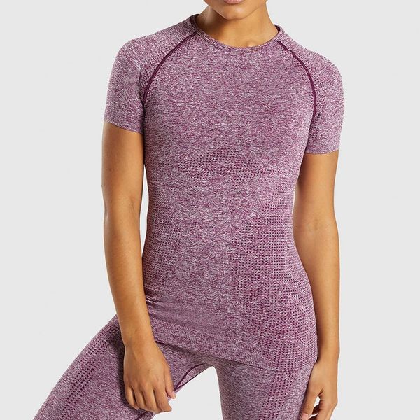 yoga sports wear for women gym workout t-shirts fitness clothes seamless breathable tight quick-drying super elastic jersey, White;red
yoga sports wear for women gym workout t-shirts fitness clothes seamless breathable tight quick-drying super elastic jersey, White;red