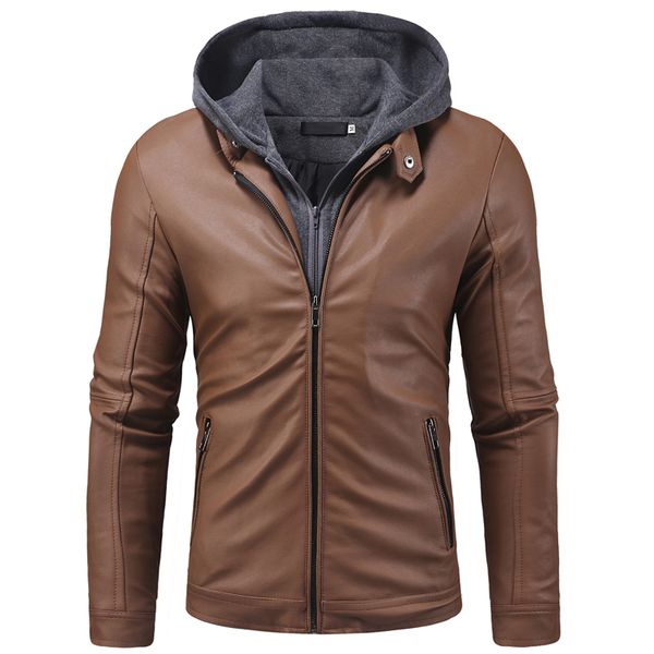 leather jaket men new fashion fake two pieces knitted hooded winter jackets mens casual motorcycle coat, Black
leather jaket men new fashion fake two pieces knitted hooded winter jackets mens casual motorcycle coat, Black
