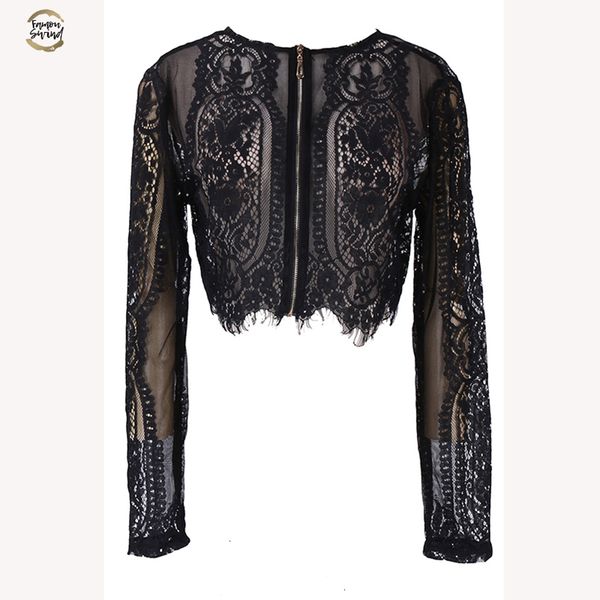 spring woman autumn black lace long sleeve blouse crop hollow out office lady shirt drop shipping good quality, White
spring woman autumn black lace long sleeve blouse crop hollow out office lady shirt drop shipping good quality, White