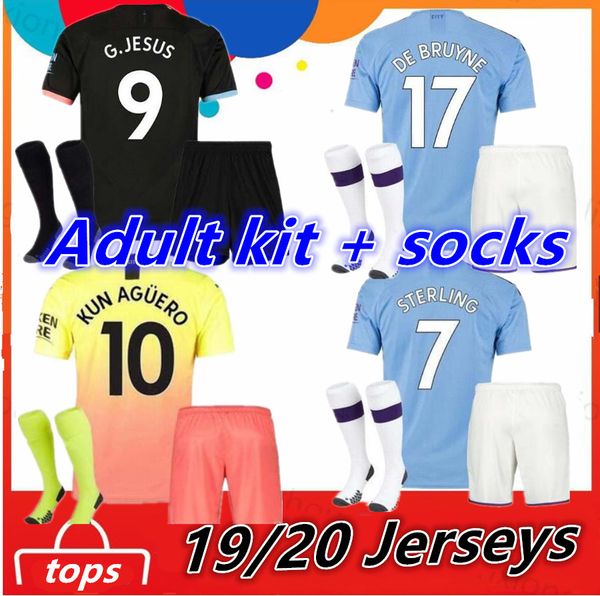 kit + socks 19 20 soccer jersey man city 2019 2020 g. jesus mahrez de bruyne kun aguero football shirt sets mendy uniforms, Black
kit + socks 19 20 soccer jersey man city 2019 2020 g. jesus mahrez de bruyne kun aguero football shirt sets mendy uniforms, Black