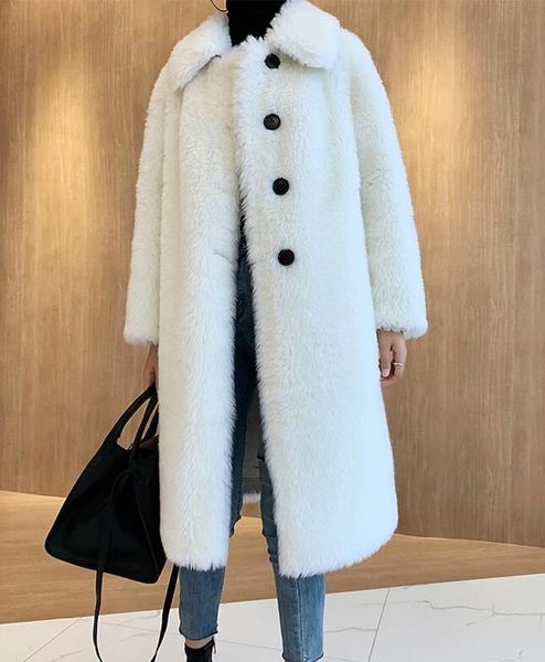 women's fur & faux 2021 winter sheep shearing coat wool lamb medium long lambskin outwear jacket parka, Black
women's fur & faux 2021 winter sheep shearing coat wool lamb medium long lambskin outwear jacket parka, Black