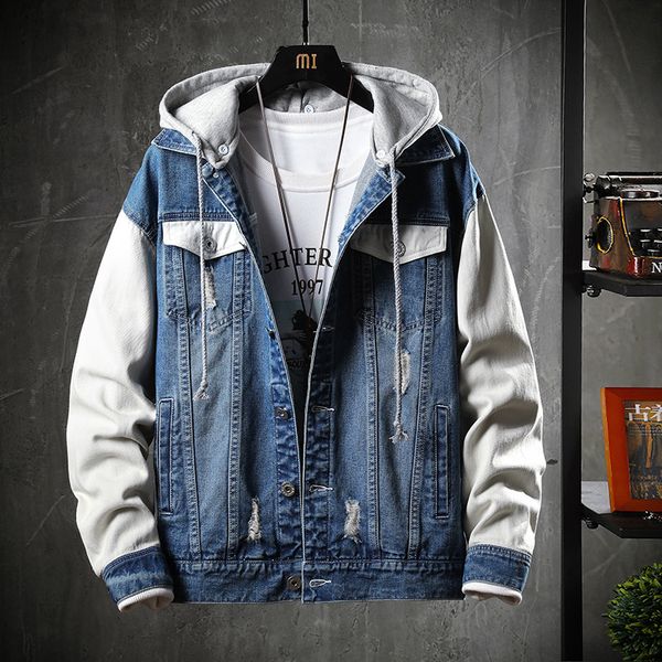 hip hop denim jacket men fashion casual hole hooded denim jacket coat man streetwear wild loose bomber men clothes m-5xl, Black;brown
hip hop denim jacket men fashion casual hole hooded denim jacket coat man streetwear wild loose bomber men clothes m-5xl, Black;brown