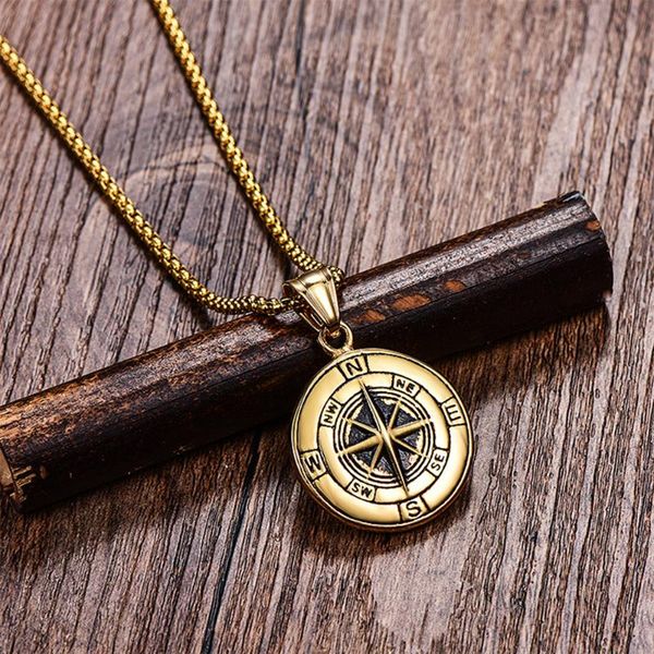 stainless steel compass pendant necklace brave compass trave neckaces jewelry for men women, Silver
stainless steel compass pendant necklace brave compass trave neckaces jewelry for men women, Silver