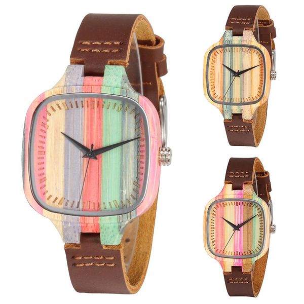 fashion luxury durable multicolor square bamboo dial hypoallergenic wood ladies watch waterproof analog quartz wrist women watch, Slivery;brown
fashion luxury durable multicolor square bamboo dial hypoallergenic wood ladies watch waterproof analog quartz wrist women watch, Slivery;brown