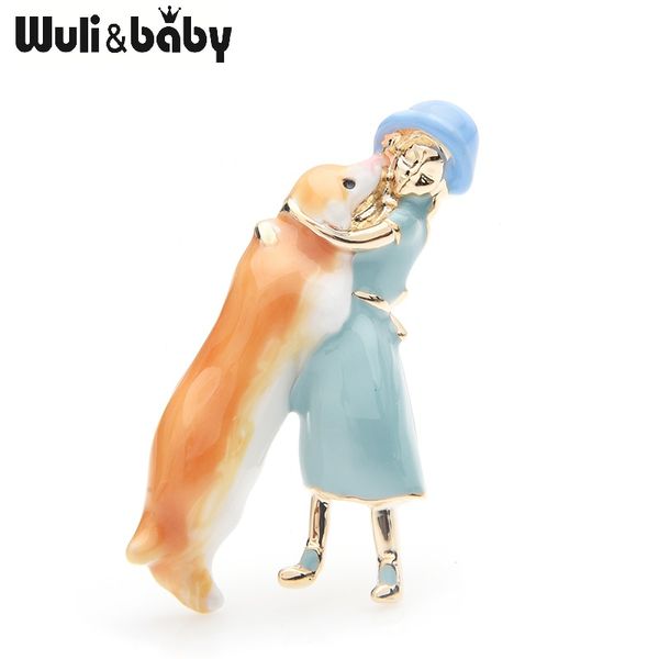 wuli&baby pink blue dress girl hugging dog brooches women alloy enamel animal casual party brooch pins gifts, Gray
wuli&baby pink blue dress girl hugging dog brooches women alloy enamel animal casual party brooch pins gifts, Gray