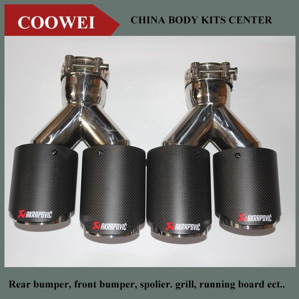 2pcs 2.5" (63mm)inlet 3.0" (76mm)outlet new akrapovic style carbon fiber exhaust tip universal muffler tips dual pipe quad tips
2pcs 2.5" (63mm)inlet 3.0" (76mm)outlet new akrapovic style carbon fiber exhaust tip universal muffler tips dual pipe quad tips