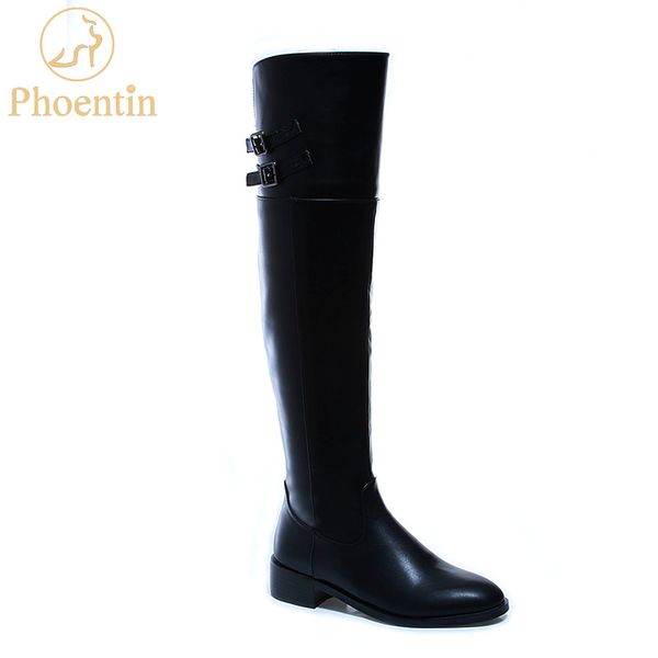 phoentin black pu boots over knee with zipper flat heels solid boots thigh high round toe buckle ladies winter shoes flock ft501
phoentin black pu boots over knee with zipper flat heels solid boots thigh high round toe buckle ladies winter shoes flock ft501