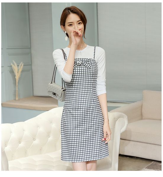 light blue the new show thin female leisure dress long-sleeved pure color, Black;gray
light blue the new show thin female leisure dress long-sleeved pure color, Black;gray