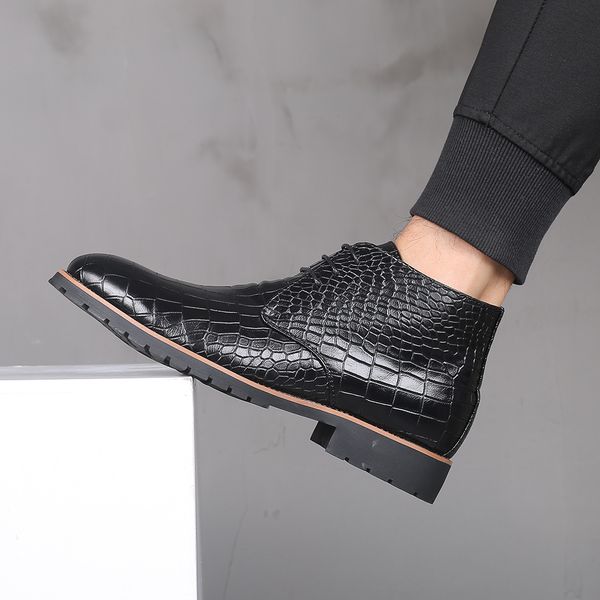 Size38-48 Stone Grain Brown Leather Boots Lace Up Dress Men Boots Waterproof High Quality New Platform Men Shoes Leather Boots
Size38-48 Stone Grain Brown Leather Boots Lace Up Dress Men Boots Waterproof High Quality New Platform Men Shoes Leather Boots