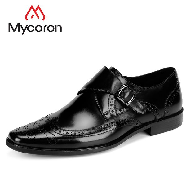 mycoron product leather dress shoes men classic brogues lace up boots formal business suit shoe chaussures hommes, Black
mycoron product leather dress shoes men classic brogues lace up boots formal business suit shoe chaussures hommes, Black