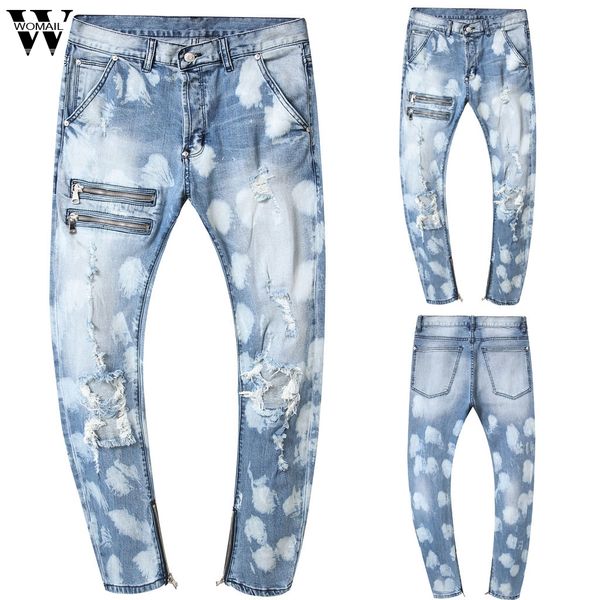 womail pant men stretchy ripped skinny jeans pure color slim fit denim vintage denim pants zipper jean 2019 j72, Blue
womail pant men stretchy ripped skinny jeans pure color slim fit denim vintage denim pants zipper jean 2019 j72, Blue