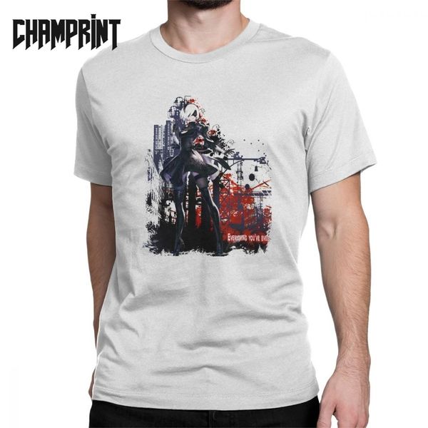 vintage nier automata t-shirts men o neck pure cotton t shirt yorha 2b game short sleeve tees classic clothing, White;black
vintage nier automata t-shirts men o neck pure cotton t shirt yorha 2b game short sleeve tees classic clothing, White;black