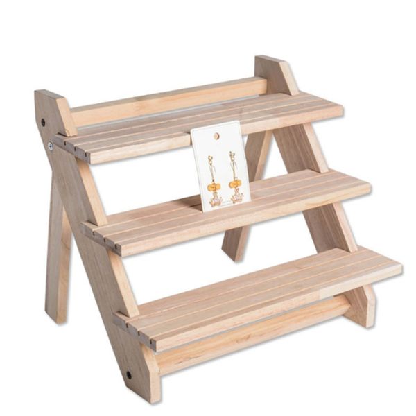 3-layer jewelry display tray pendant earrings bracelet rings display blocks solid wood holder, Pink;blue
3-layer jewelry display tray pendant earrings bracelet rings display blocks solid wood holder, Pink;blue