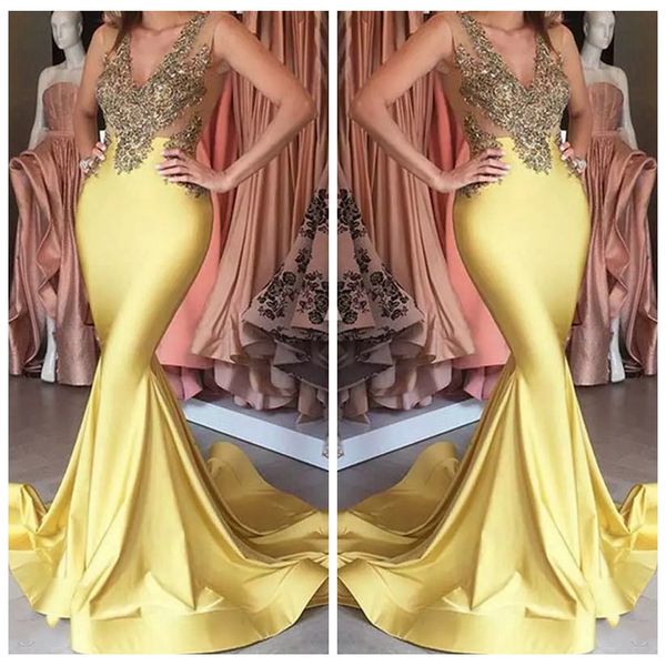 sheer v-neck slim mermaid prom dresses lace appliques 2019 formal sleeveless ladies evening party gowns slim special occasion party gowns, Black
sheer v-neck slim mermaid prom dresses lace appliques 2019 formal sleeveless ladies evening party gowns slim special occasion party gowns, Black