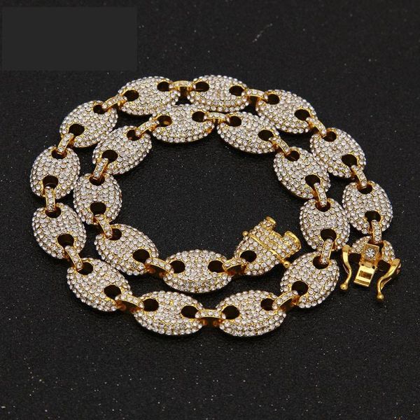13mm coffee bean link rhinestone necklace hiphop choker chain men women bling bling box clasp jewelry necklace dropshipping, Silver
13mm coffee bean link rhinestone necklace hiphop choker chain men women bling bling box clasp jewelry necklace dropshipping, Silver
