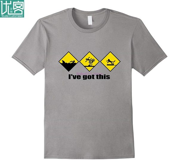 new men shirt triathlon tshirt ive got this funny quote swim bike run, White;black
new men shirt triathlon tshirt ive got this funny quote swim bike run, White;black