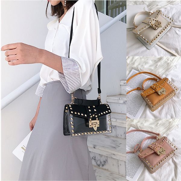 small clear woman chain rivets square pu handbag fashion female pink messenger shoulder bags purses phone bag tote clutch
small clear woman chain rivets square pu handbag fashion female pink messenger shoulder bags purses phone bag tote clutch