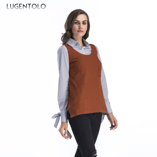 lugentolo women vest new autumn winter round neck split hem solid camel casual simple pocket sleeveless knitting cozy vest, Black;white
lugentolo women vest new autumn winter round neck split hem solid camel casual simple pocket sleeveless knitting cozy vest, Black;white