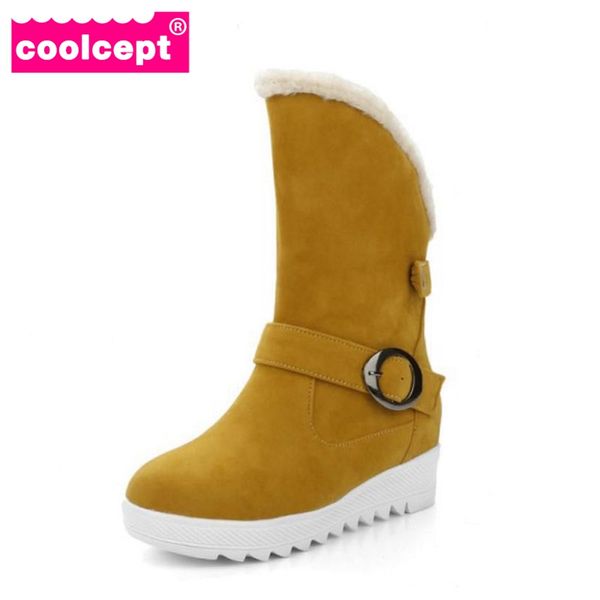 coolcept women snow boots brand new woman high increasing buckle mid calf boot warm winter shoes footwear botas mujer size34-43, Black
coolcept women snow boots brand new woman high increasing buckle mid calf boot warm winter shoes footwear botas mujer size34-43, Black