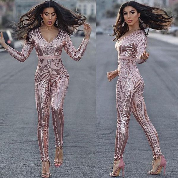 rose pink jumpsuits prom dresses long sleeve v neck lace sequined evening gowns ankle length formal wear homecoming dress, Black
rose pink jumpsuits prom dresses long sleeve v neck lace sequined evening gowns ankle length formal wear homecoming dress, Black