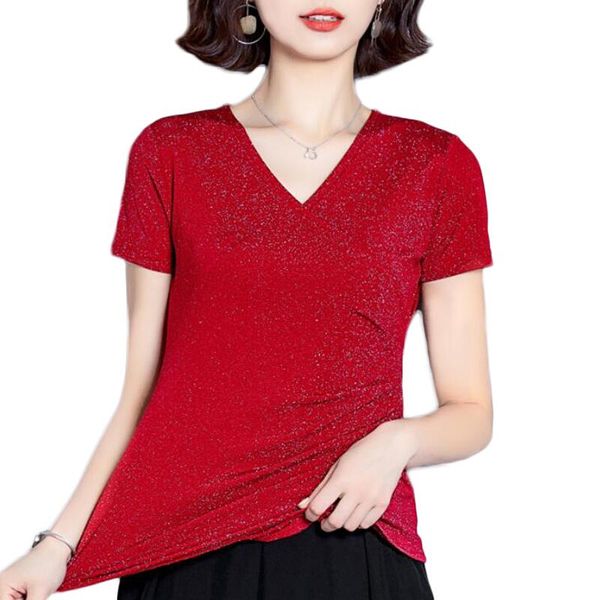 summer short sleeve women blouses fashion shiny bright silk lace blouse women shirts korean v-neck camisas mujer, White
summer short sleeve women blouses fashion shiny bright silk lace blouse women shirts korean v-neck camisas mujer, White