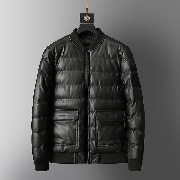 winter parkas men large size loose 5xl leather thick jacket men bomber cotton liner warm fashion casual parkas coats, Black
winter parkas men large size loose 5xl leather thick jacket men bomber cotton liner warm fashion casual parkas coats, Black