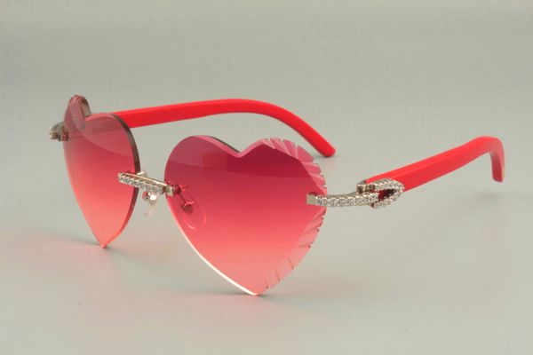 2019 heartshaped carved sunglasses fashion diamond series natural red wooden temple sunglasses 8300686a size 5818135mm, White;black
2019 heartshaped carved sunglasses fashion diamond series natural red wooden temple sunglasses 8300686a size 5818135mm, White;black