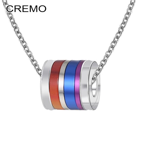 кремо синий персонализированной вращающейся подвеска цепь ожерелье femme bijoux из нержавеющей стали женщины ожерелье ювелирных изделий chok, Silver 
кремо синий персонализированной вращающейся подвеска цепь ожерелье femme bijoux из нержавеющей стали женщины ожерелье ювелирных изделий chok, Silver