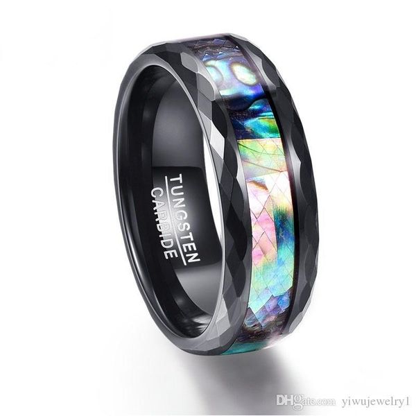 men's tungsten carbide ring color abalone 8 mm black dome men's wedding engagement ring us size 6-13, Silver
men's tungsten carbide ring color abalone 8 mm black dome men's wedding engagement ring us size 6-13, Silver