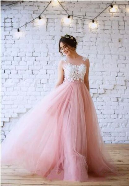 2019 blush pink bohemian a-line wedding dresses lace appliqued bridal gowns tulle floor length plus size bridal formal party dress vestidos
2019 blush pink bohemian a-line wedding dresses lace appliqued bridal gowns tulle floor length plus size bridal formal party dress vestidos