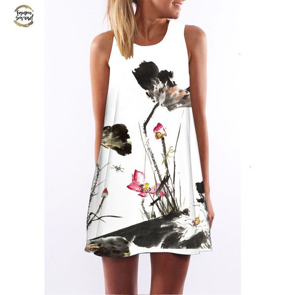 dress summer women new arrival sleeveless brief chiffon dress a-line digital print dress casual mini boho dresses designer clothes, Black;gray
dress summer women new arrival sleeveless brief chiffon dress a-line digital print dress casual mini boho dresses designer clothes, Black;gray