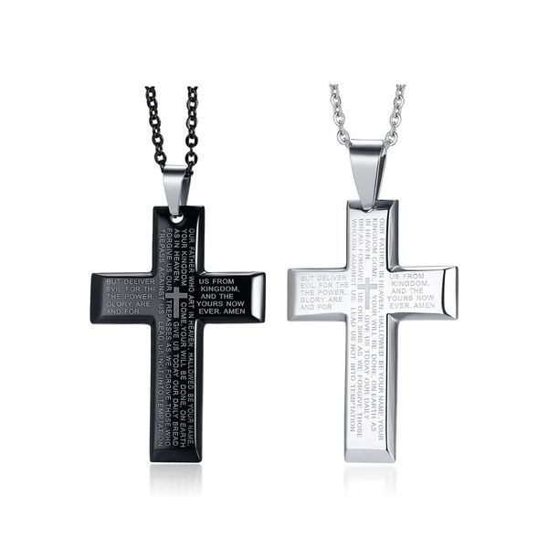 stainless steel necklace for men prayer choker cross pendant black/silver chain prayer religious medals christian jesus jewelry
stainless steel necklace for men prayer choker cross pendant black/silver chain prayer religious medals christian jesus jewelry
