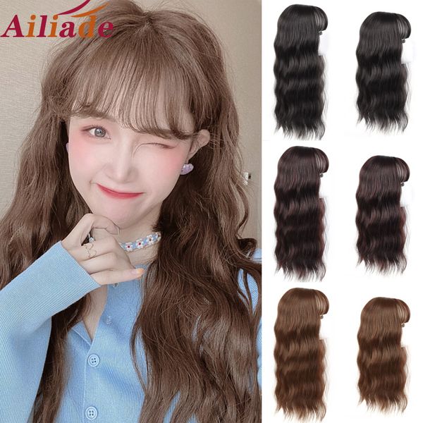 ailiade human hair mixed synthetic hair 3 clips in one piece toupee hairpieces wate wave er with bangs for women wig, Black
ailiade human hair mixed synthetic hair 3 clips in one piece toupee hairpieces wate wave er with bangs for women wig, Black