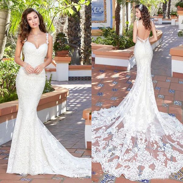 Kitty Chen 2019 Mermaid Wedding Dresses Backless Spaghetti Neck Full Lace Applique Bridal Gowns Court Train Cheap Wedding Dresses
Kitty Chen 2019 Mermaid Wedding Dresses Backless Spaghetti Neck Full Lace Applique Bridal Gowns Court Train Cheap Wedding Dresses
