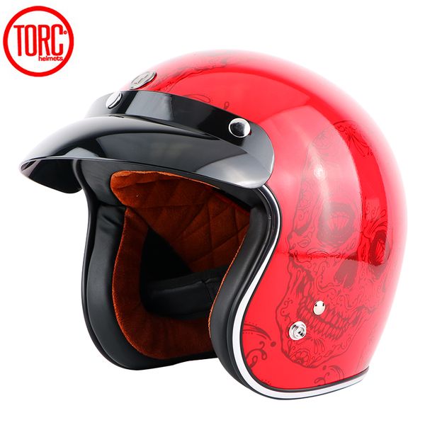 new arrival torc vintage motorcycle helmet retro scooter helmet red skull open face dot approved half moto casco
new arrival torc vintage motorcycle helmet retro scooter helmet red skull open face dot approved half moto casco