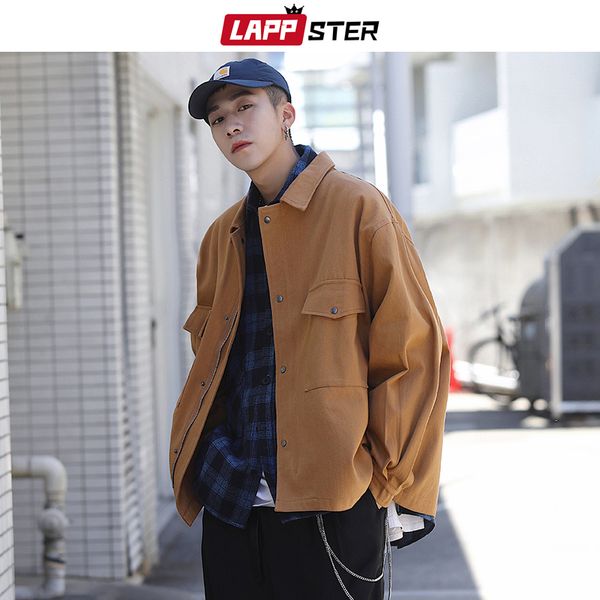 lappster men streetwear bomber jackets windbreaker 2019 mens harajuku black hip hop korean jackets vintage cargo coats, Black;brown
lappster men streetwear bomber jackets windbreaker 2019 mens harajuku black hip hop korean jackets vintage cargo coats, Black;brown