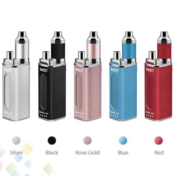 Authentic Yocan DeLux Kit 1500mAh Power Bank Battery 450mAh Mini Box Mod Wax Oil Atomizer 2 In 1 Kits DHL Free
Authentic Yocan DeLux Kit 1500mAh Power Bank Battery 450mAh Mini Box Mod Wax Oil Atomizer 2 In 1 Kits DHL Free