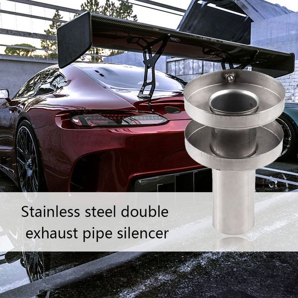 new car modification parts universal stainless steel double exhaust pipe 4 inches / 4.5 inches
new car modification parts universal stainless steel double exhaust pipe 4 inches / 4.5 inches